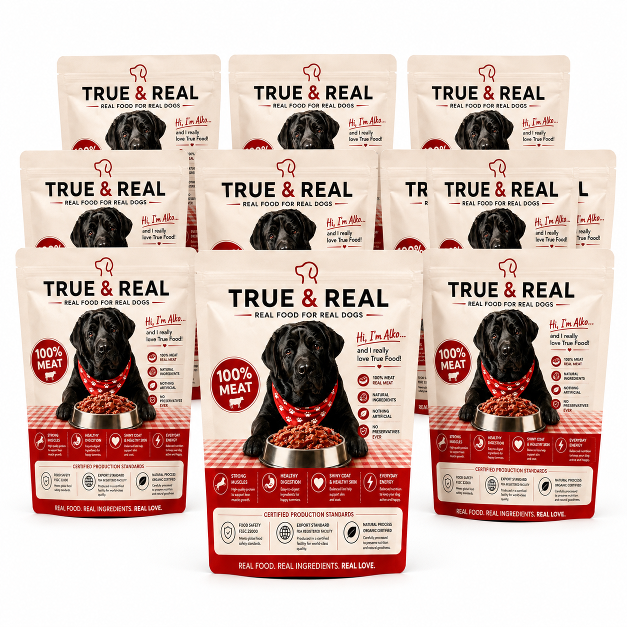 True & Real Carne | Comida Natural para Perros sin Refrigeración